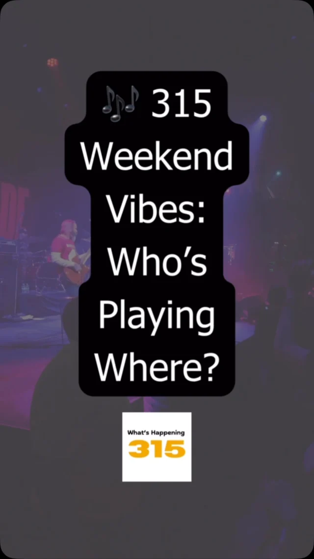 🎤 Live Local Music in the 315 this Weekend 🎤

Looking for the hottest local music this weekend? Here’s a ton of great local talent. Get out and support local artists and venues!

If you aren’t subscribed, click the link in the bio and just add your email. We send a weekly newsletter full of things to do in the 315. Don’t miss out on what’s happening. Social algorithms might miss us, and you don’t want to miss us. We’re adorable.