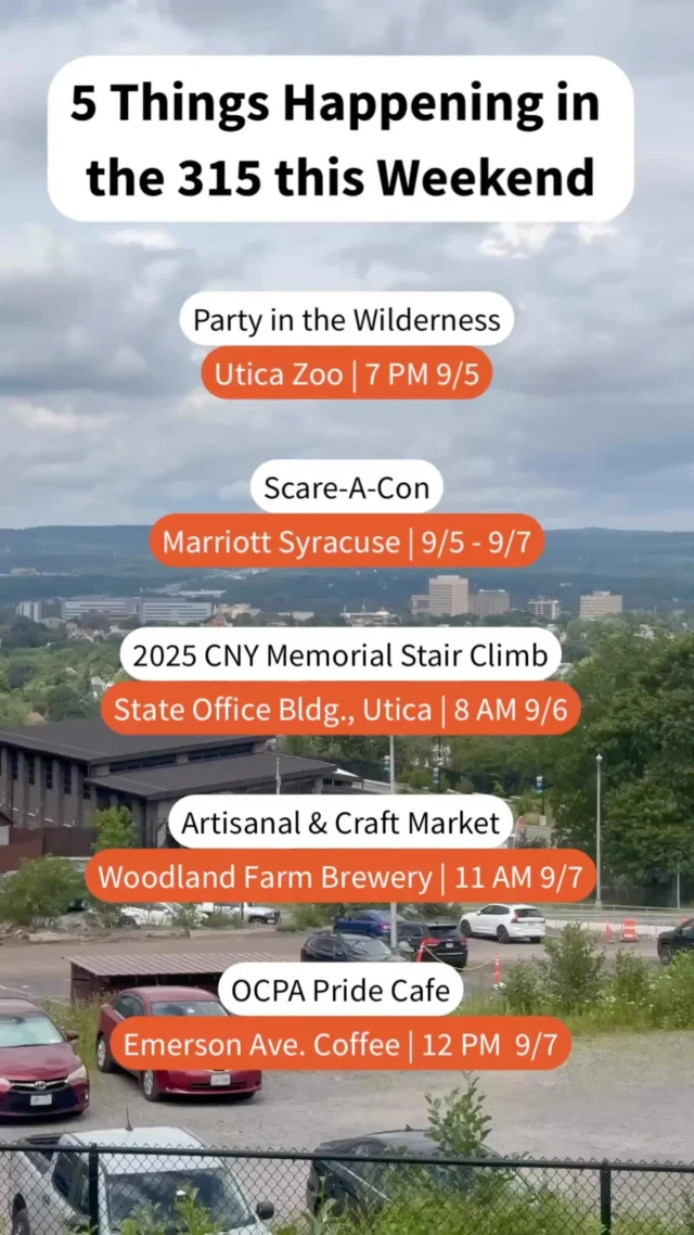 Here a few of the many things happening this weekend in the 315. Like,share and follow for more.